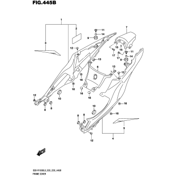 FRAME COVER (GSX-R1000L8 E33)
