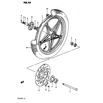 FRONT WHEEL (MODEL D)