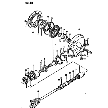 PROPELLER SHAFT-FINAL DRIVE GEAR