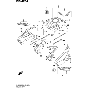 FUEL TANK COVER (DL1000XAL9 E03)