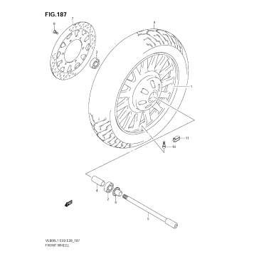 FRONT WHEEL (VL800C E28)