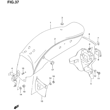 REAR FENDER (MODEL X)
