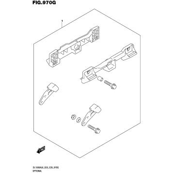 OPTIONAL (SIDE CASE BRACKET SET)