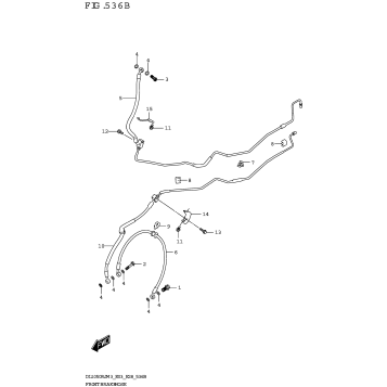 FRONT BRAKE HOSE (DL1050RR)