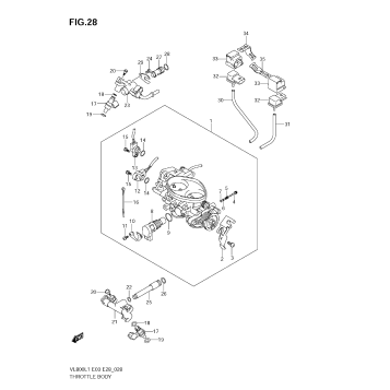 THROTTLE BODY (VL800 E28)