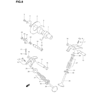 CAM SHAFT - VALVE (MODEL N/P)