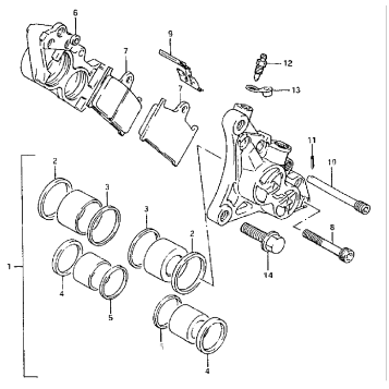 FRONT CALIPERS (MODEL P)