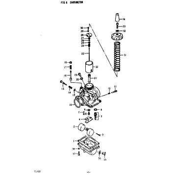CARBURETOR (TS100N) (TS100C F.NO.119365-TSTCON)