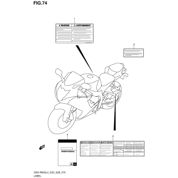 LABEL (GSX-R600L4 E28)