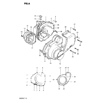 CRANKCASE COVER (-E.NO.103836)