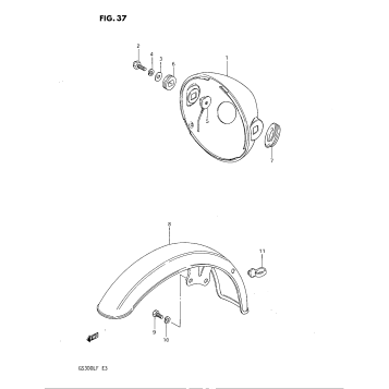 HEADLAMP HOUSING - FRONT FENDER