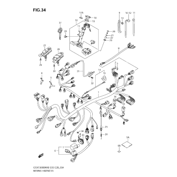 WIRING HARNESS (GSX1300BKK8/K9 E3/E28)
