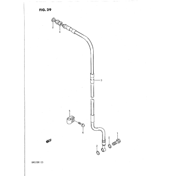 FRONT BRAKE HOSE (MODEL K)