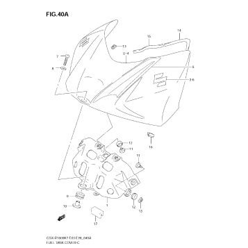 FUEL TANK FRONT COVER (MODEL K8)