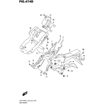 REAR FENDER (GSX-R1000AL7 E03)