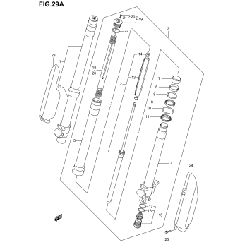 FRONT FORK DAMPER (MODEL K5/K6)