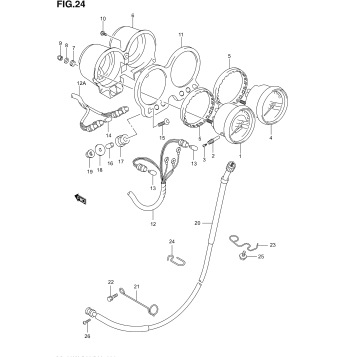 SPEEDOMETER - TACHOMETER (NOT FOR U.S. MARKET)