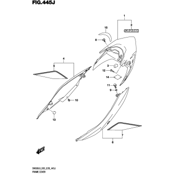 FRAME COVER (SV650XAL9 E28)