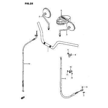 HANDLEBAR - FRONT CABLE