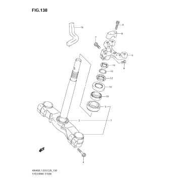 STEERING STEM (AN400ZA L1 E33)