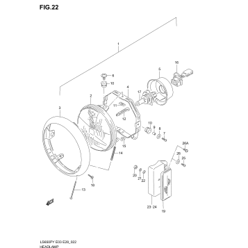 HEADLAMP (MODEL T/V/W/X/Y)