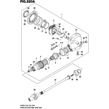 PROPELLER SHAFT/FINAL DRIVE GEAR