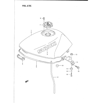 FUEL TANK (MODEL R/S/T)