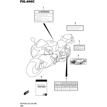 LABEL (GSX-R750L8 E33)