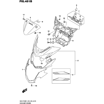 HEADLAMP HOUSING (GSX-S750Z,GSX-S750ZA)
