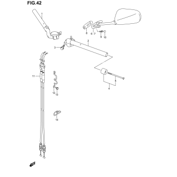 HANDLEBAR (SV1000SK3/SK4/SK5)