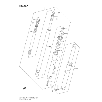 FRONT DAMPER (MODEL K5/K6/K7/K8)