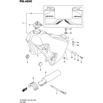 FUEL TANK (DR-Z400S:E03,E28)