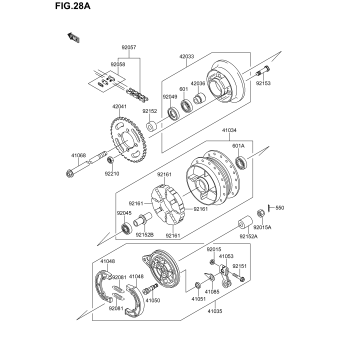 REAR HUB(DR-Z110 K5)