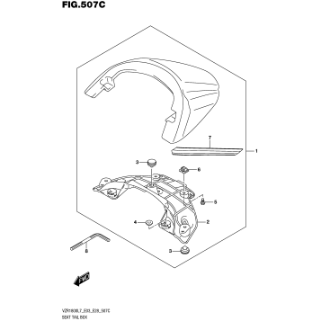 SEAT TAIL BOX (FOR BBD) (VZR1800BZL7 E03)