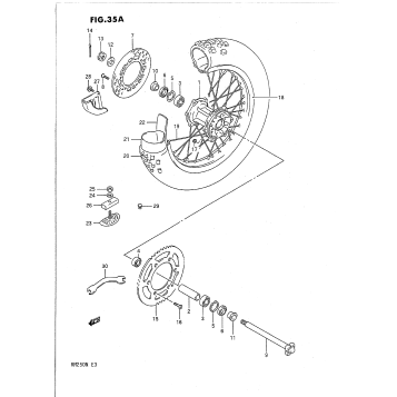 REAR WHEEL (MODEL L/M)