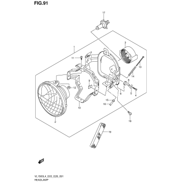 HEADLAMP (VL1500L4 E28)