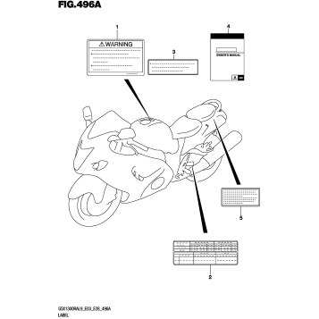 LABEL (GSX1300RAL8 E03)