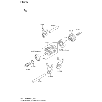 GEAR CHANGE DRUM/SHIFT FORK