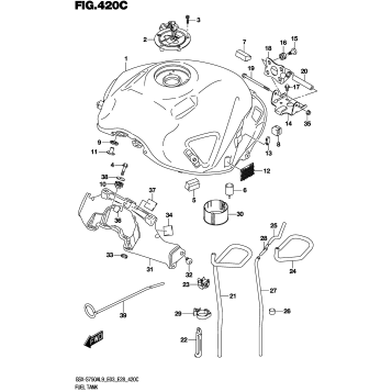 FUEL TANK (GSX-S750AL9 E28)