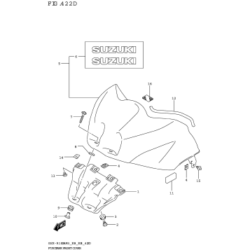 FUEL TANK FRONT COVER (GSX-R1000RZA:E33)