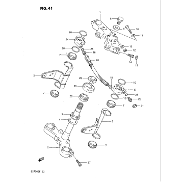 STEERING STEM (GS700EF)