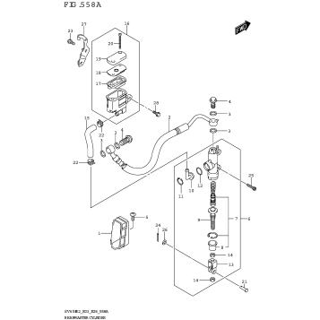 REAR MASTER CYLINDER (SV650)