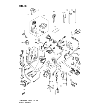 WIRING HARNESS (GSX1300RAL3 E33)