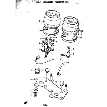 SPEEDOMETER - TACHOMETER (K