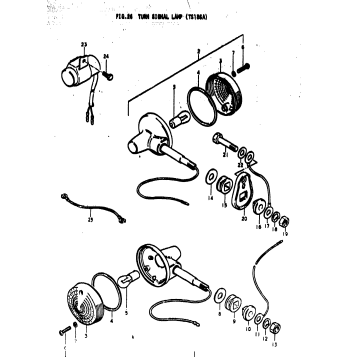 TURN SIGNAL LAMP (TS185A)