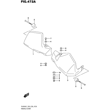 KNUCKLE COVER (DL650XAL7 E03)