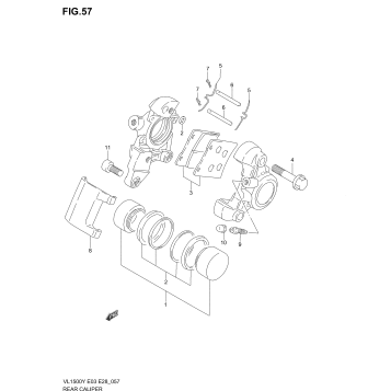 REAR CALIPER (MODEL W)