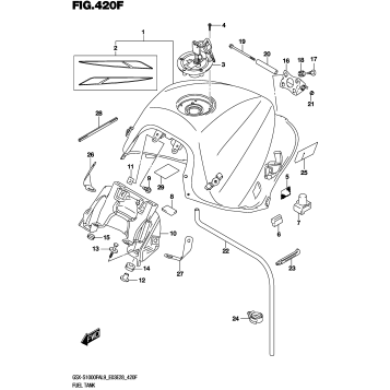 FUEL TANK (GSX-S1000FYAL9 E33)