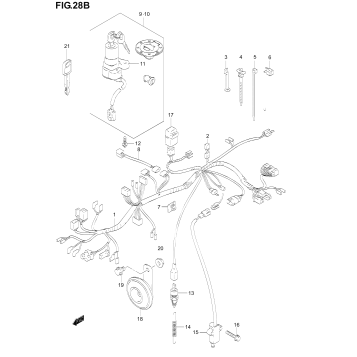 WIRING HARNESS (GS500FK4/K5/K6)