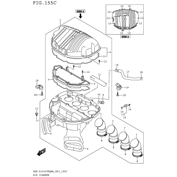 AIR CLEANER (GSX-S1000TRQM4 E33)